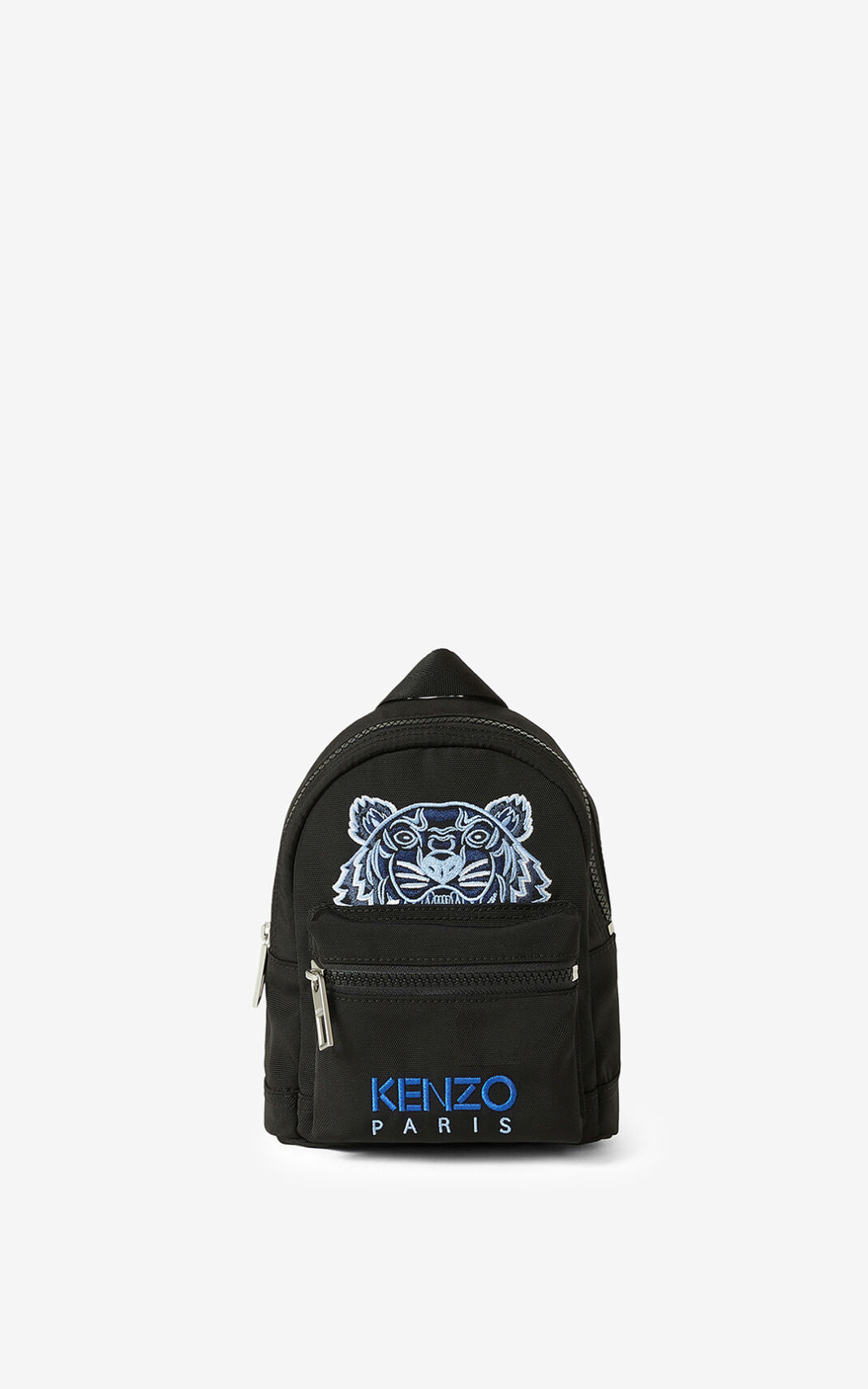 Mochila Kenzo Mini Lona Kampus Tiger Mujer Negras ISP507938